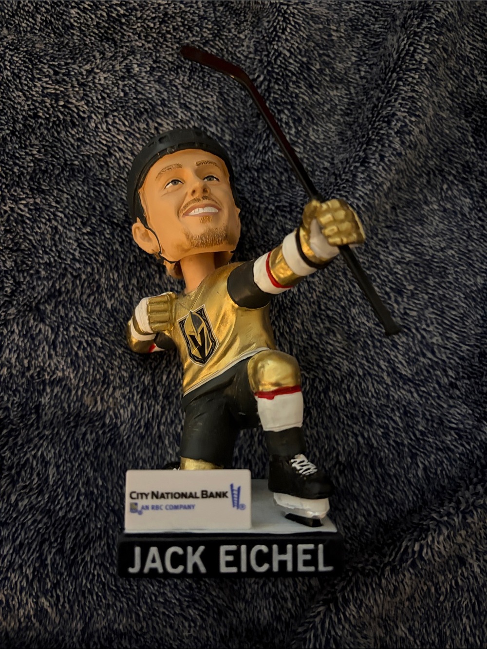 Jack Eichel Vegas Golden Knights Bobblehead - Gold & Black